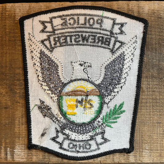 【USA vintage】ワッペン POLICE BREWSTER OHIO