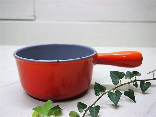 【vintage】DESCOWAREアイアン片手鍋 ベルギー ルクルーゼ