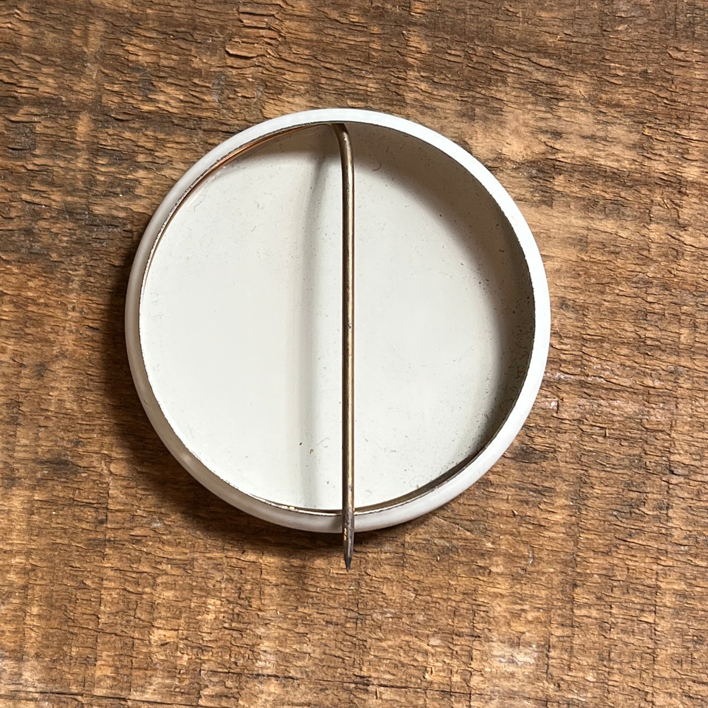 【USA vintage】缶バッジ I QUIT SMOKING