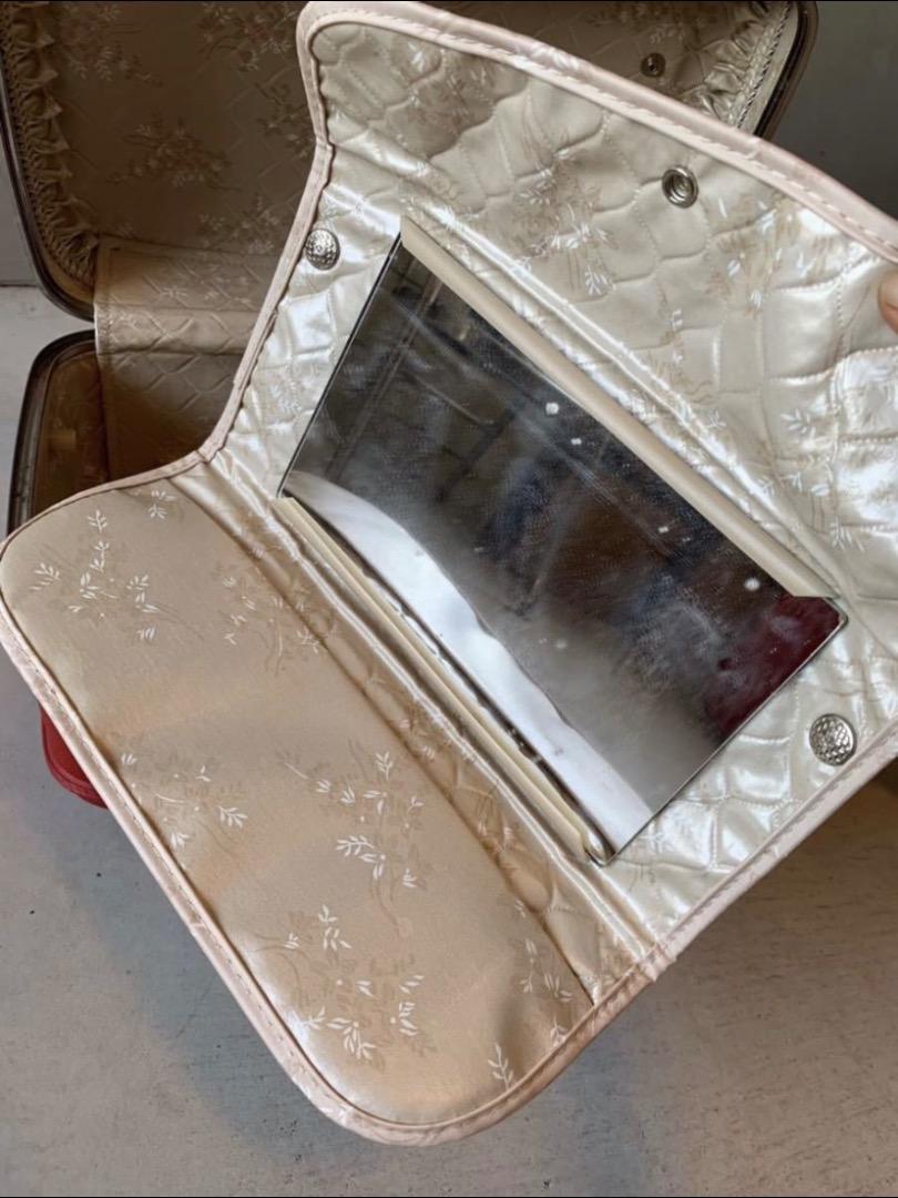 【USA vintage】ツーリスターコスメケース メイクボックス