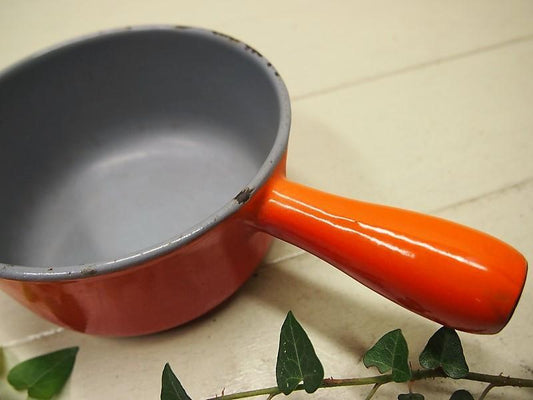 【vintage】DESCOWAREアイアン片手鍋 ベルギー ルクルーゼ