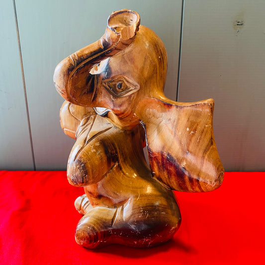 【vintage】wood Dumbo 木彫りのダンボ 象