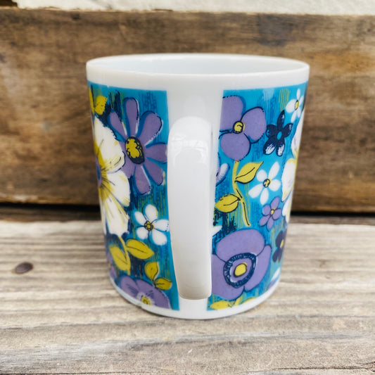 【vintage】ROYAL CROWN 花柄 レトロマグカップ