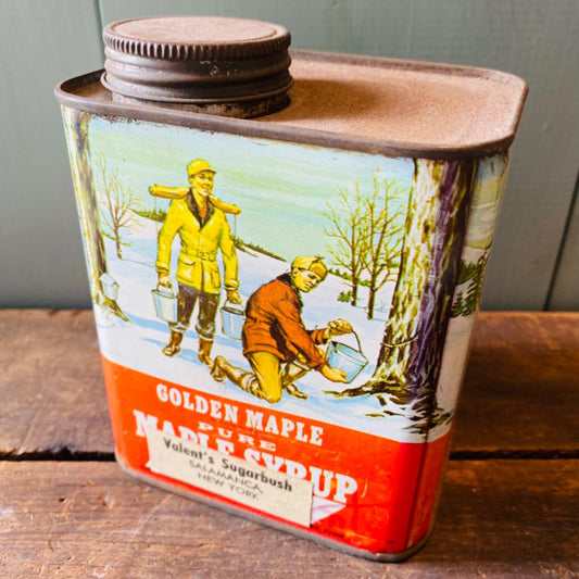 【USA vintage】GOLDEN MAPLE ゴールデンメープル TIN缶