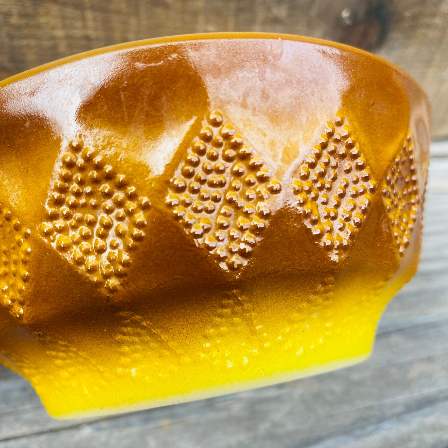 【1960s USA vintage】FIRE KING キンバリー ボウル イエロー