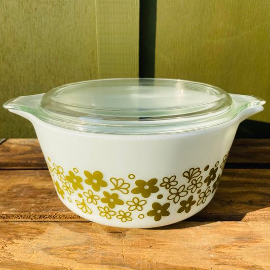 【USA vintage】オールドパイレックス クレイジーデイジー キャセロール