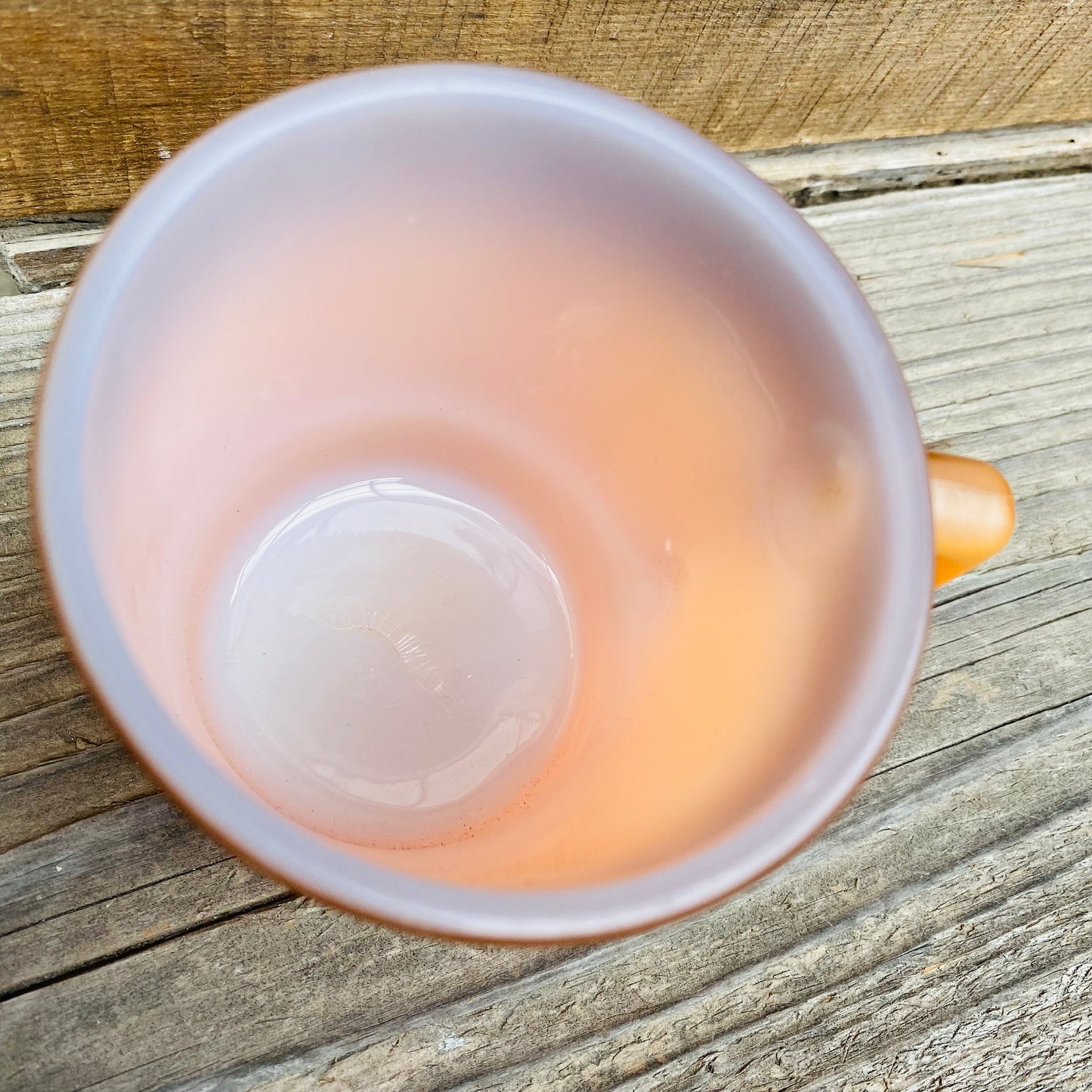 【1960s USA vintage】FIRE KING スタッキングマグ グラデーション オレンジ×ブラウン