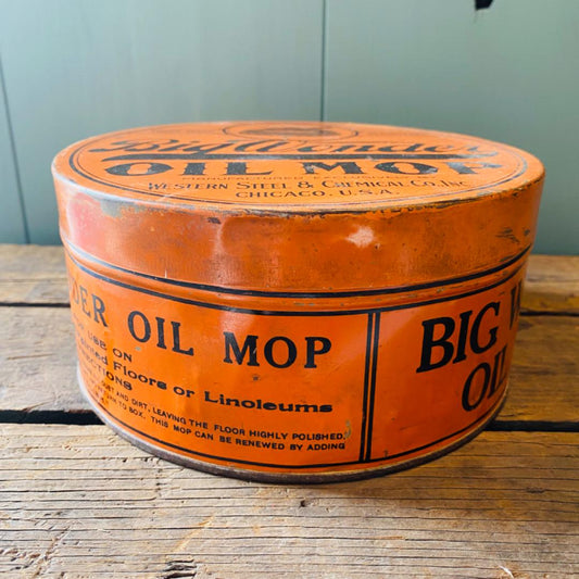 【1920s-1930s USA vintage】モップ TIN缶
