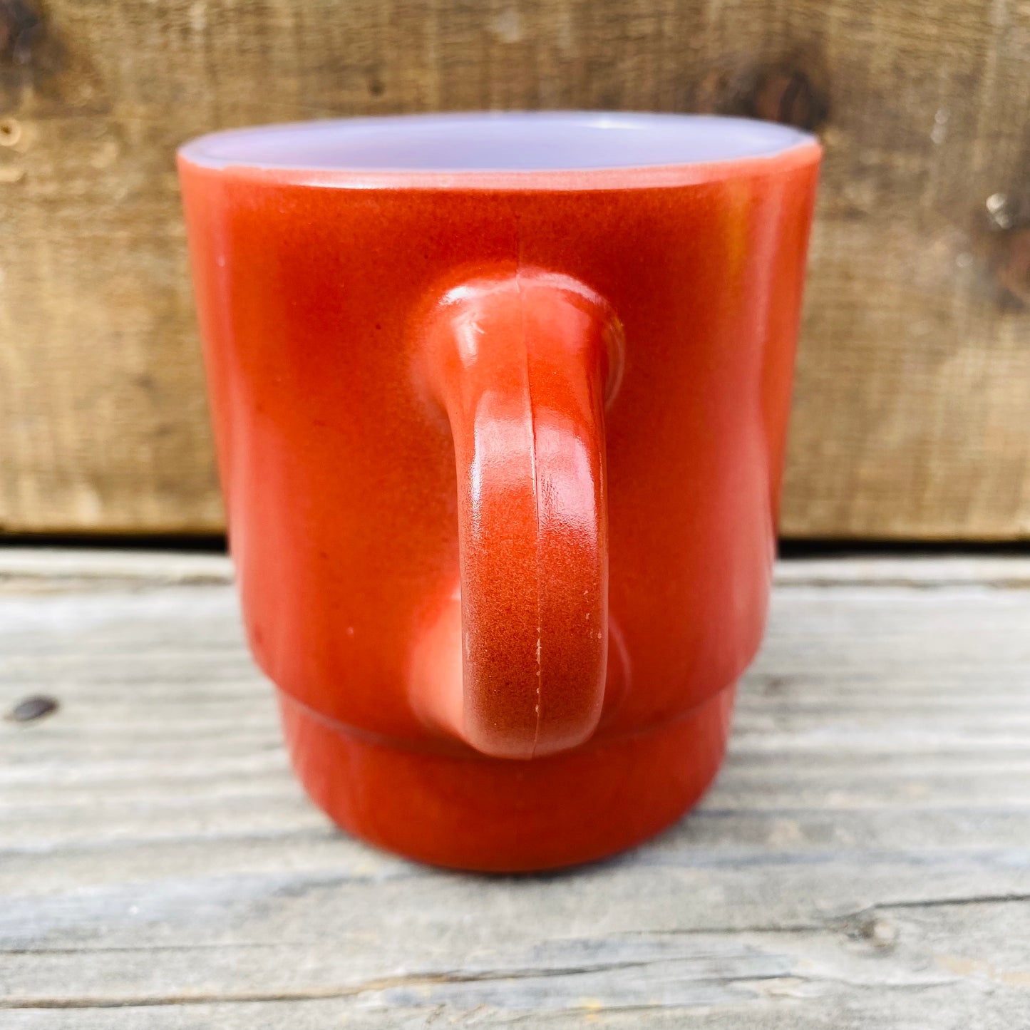 【1960s USA vintage】FIRE KING スタッキングマグ ブラウン