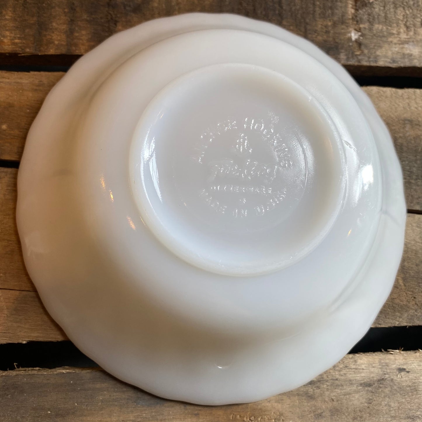 【1960s USA vintage】 FIRE KING ゴールドリム ボウル ③