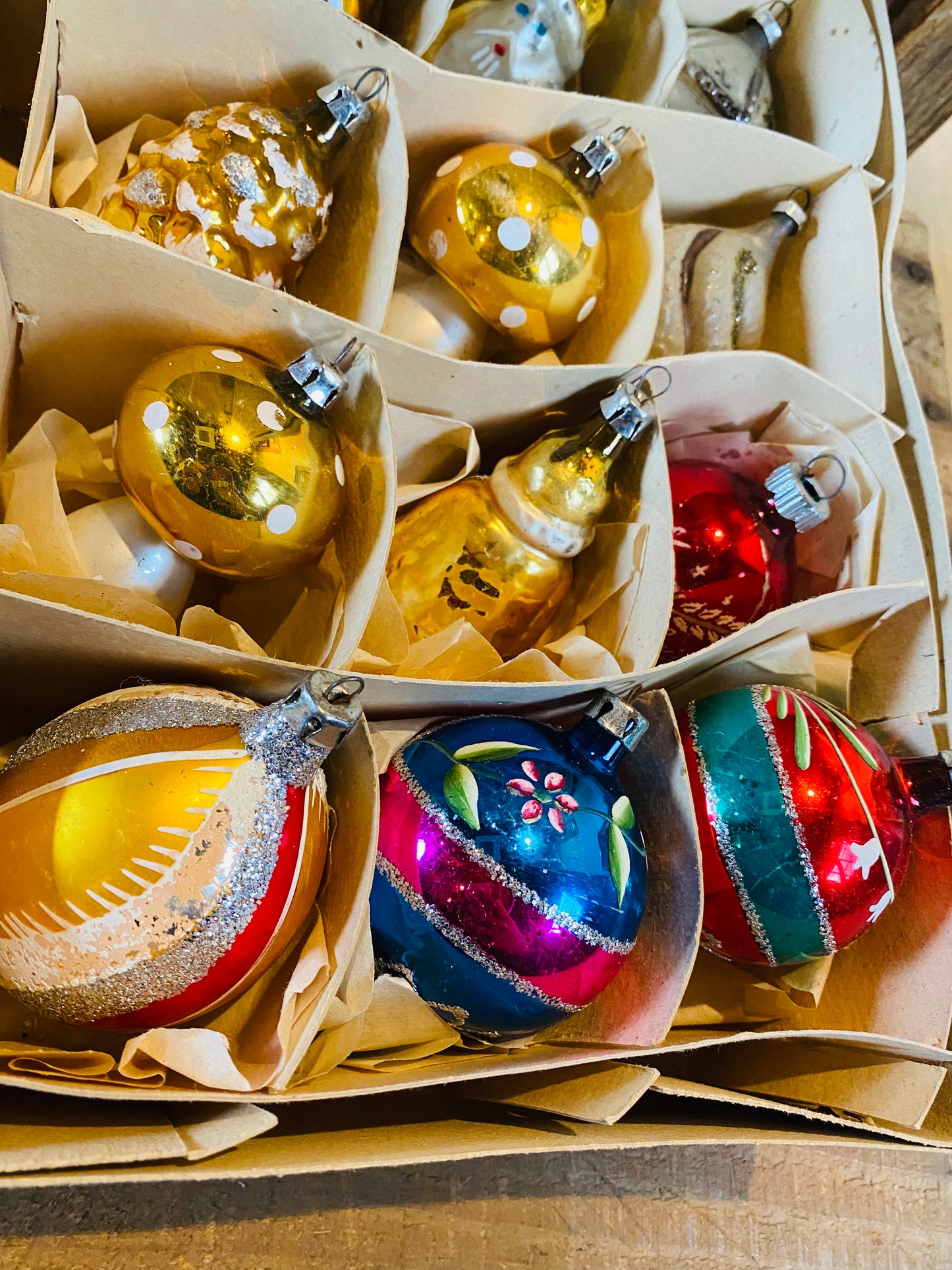 【USA vintage】Santa Land クリスマスオーナメントセット