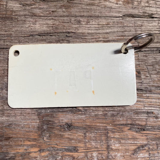 【1980s USA vintage】ネームプレート キーホルダー PAT