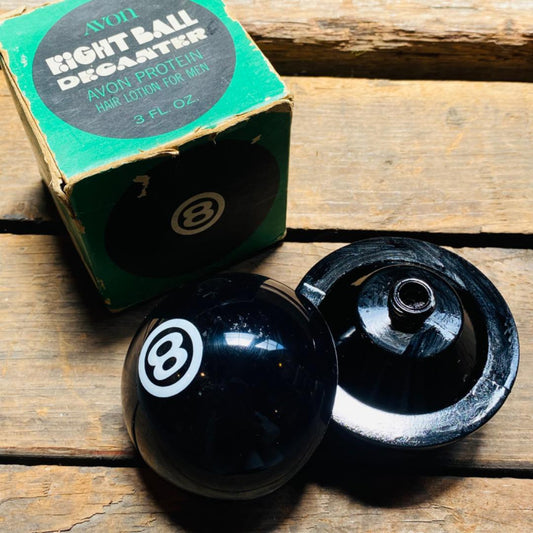【1960s-1970s USA vintage】“AVON ”ガラスボトル 8ボール EIGHT BALL