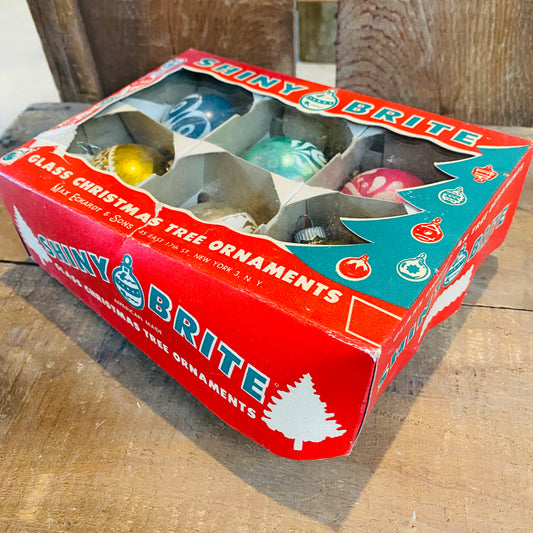 【1950s USA vintage】SHINY BRITE オーナメントセット