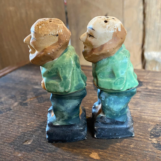 【JPN vintage】ソルト&ペッパー セット おひげのおじさん