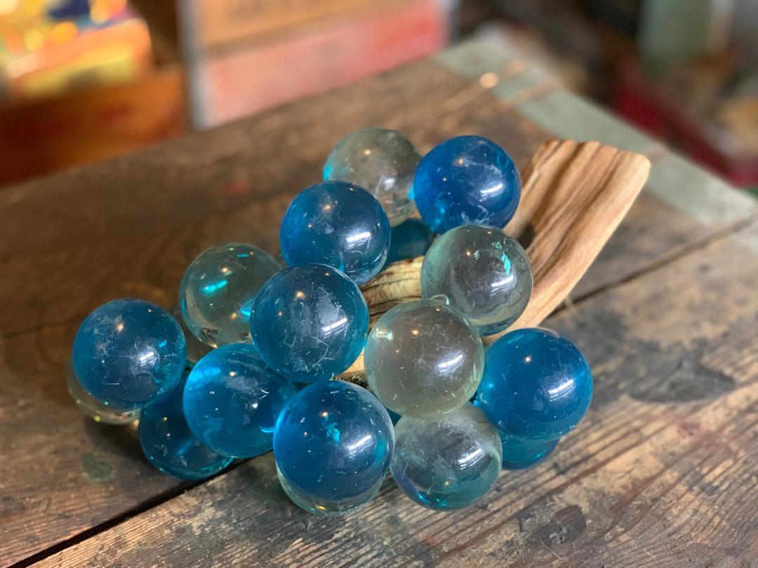 【 1950s-1960s USA vintage】 葡萄 オブジェ ルーサイト アンティーク