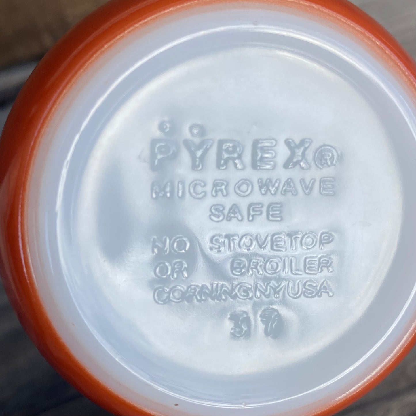 【USA vintage】OLD PYREX パイレックス ミルクガラスマグ