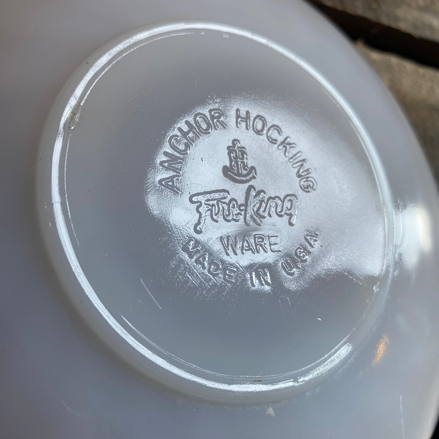 【1960s USA vintage】 FIRE KING ゴールドリム プレート④