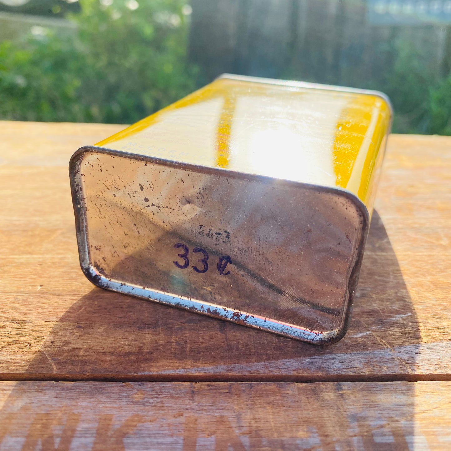 【USA vintage】Schilling MUSTARD 缶