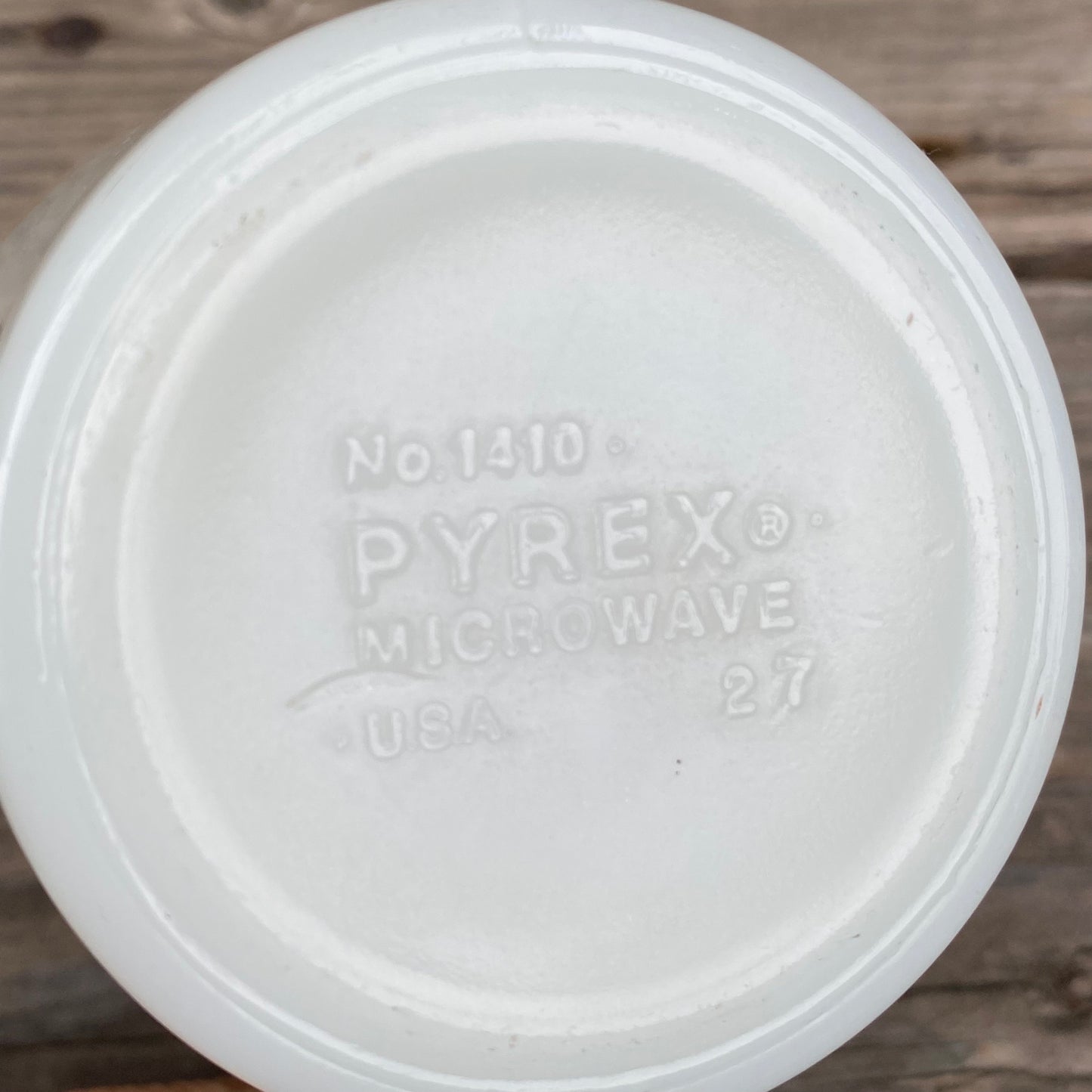 【1972-1981 USA vintage】OLD PYREX バタフライゴールド マグカップ