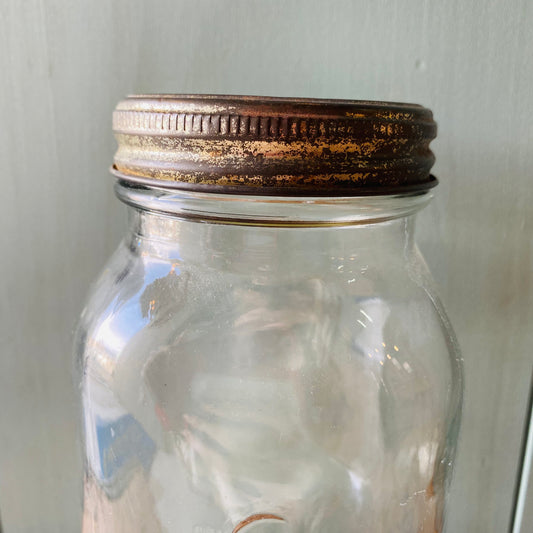 【USA vintage】kerr メイソンジャー ガラスジャー 瓶