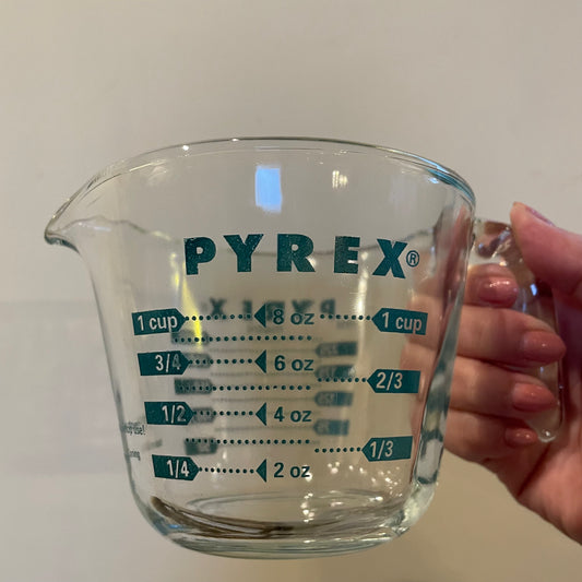 【USA vintage】オールドパイレックス OLD PYREX 旧ロゴ メジャーカップ 耐熱ガラス