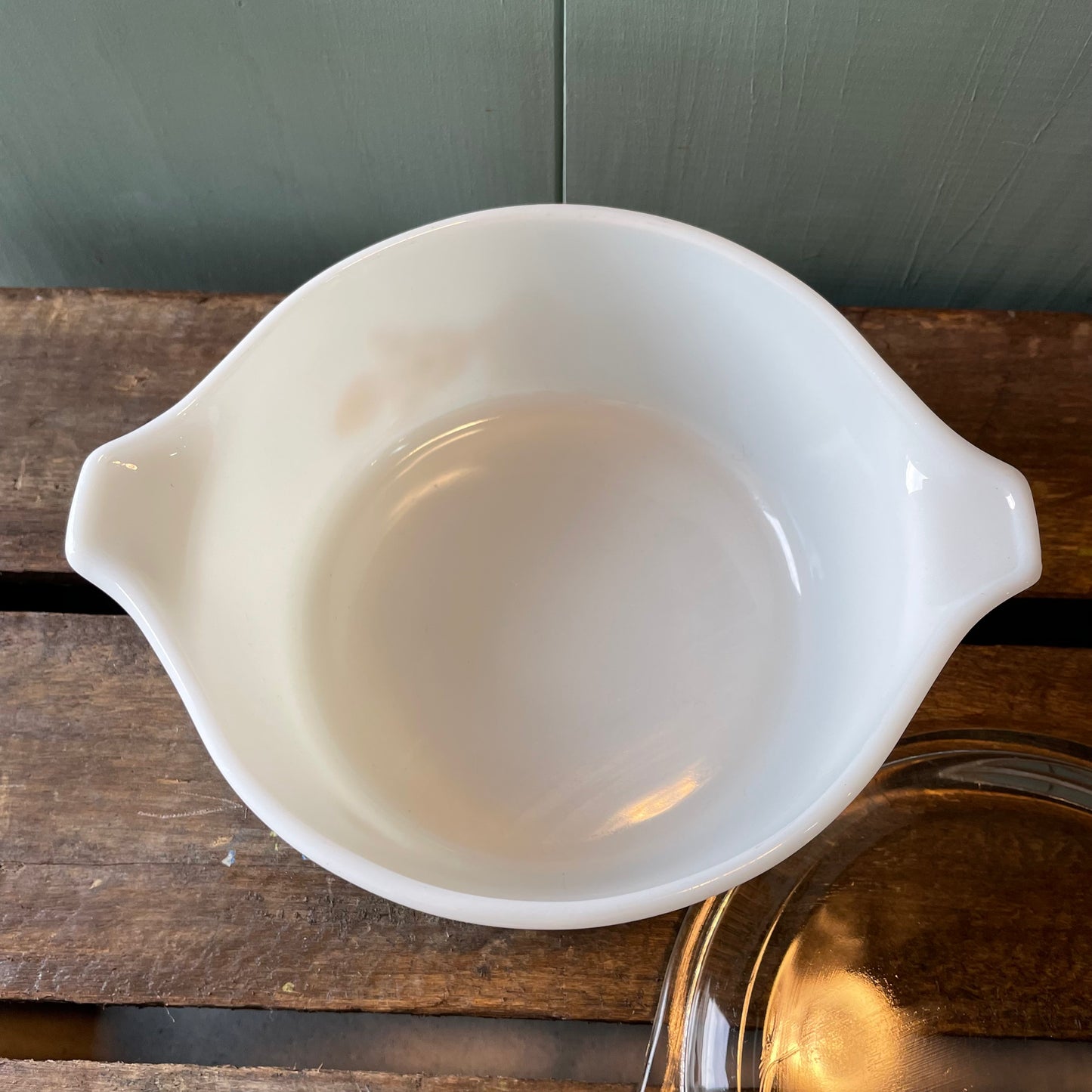 【USA vintage】オールドパイレックス バタフライゴールド キャセロール