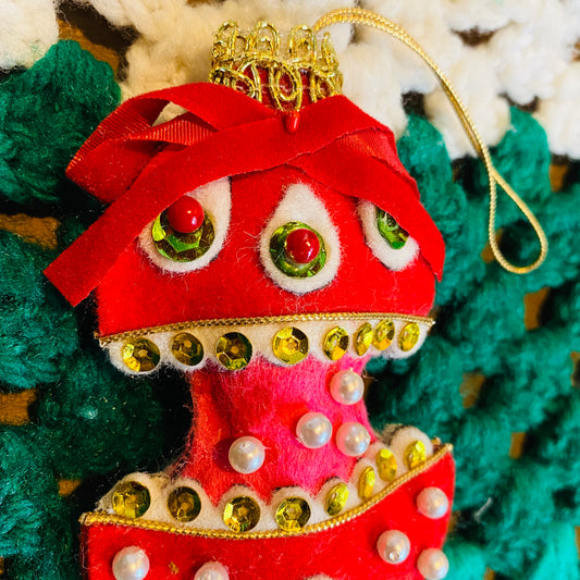 【vintage】フェルトのクリスマスオーナメント①