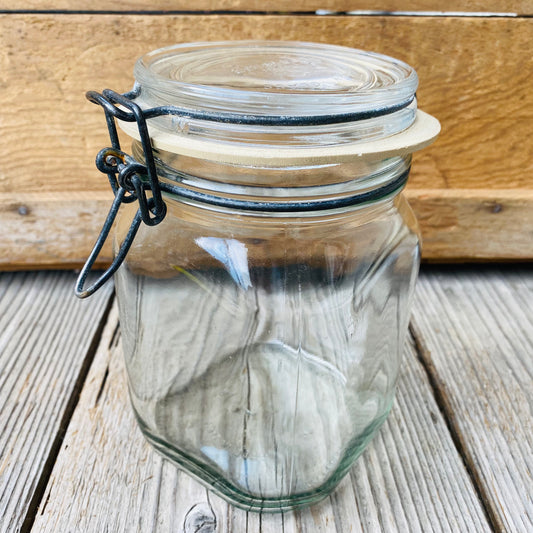 【Italy vintage】FIDENZA 保存容器 ガラスジャー 瓶