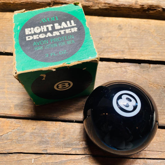 【1960s-1970s USA vintage】“AVON ”ガラスボトル 8ボール EIGHT BALL