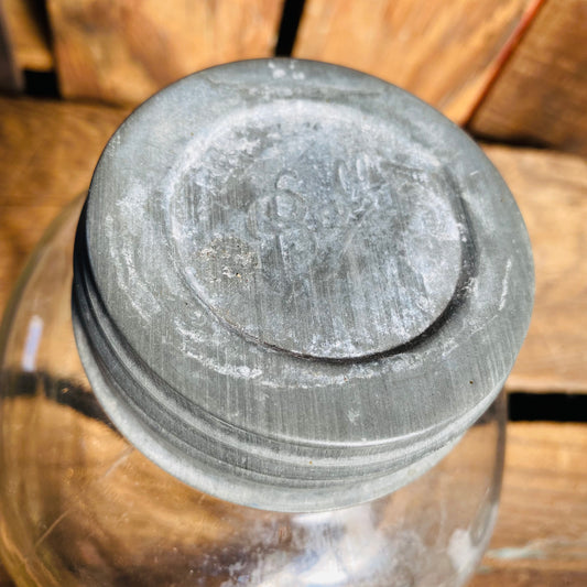 【1930s- USA vintage】IRIS COFFEE ガラスジャー