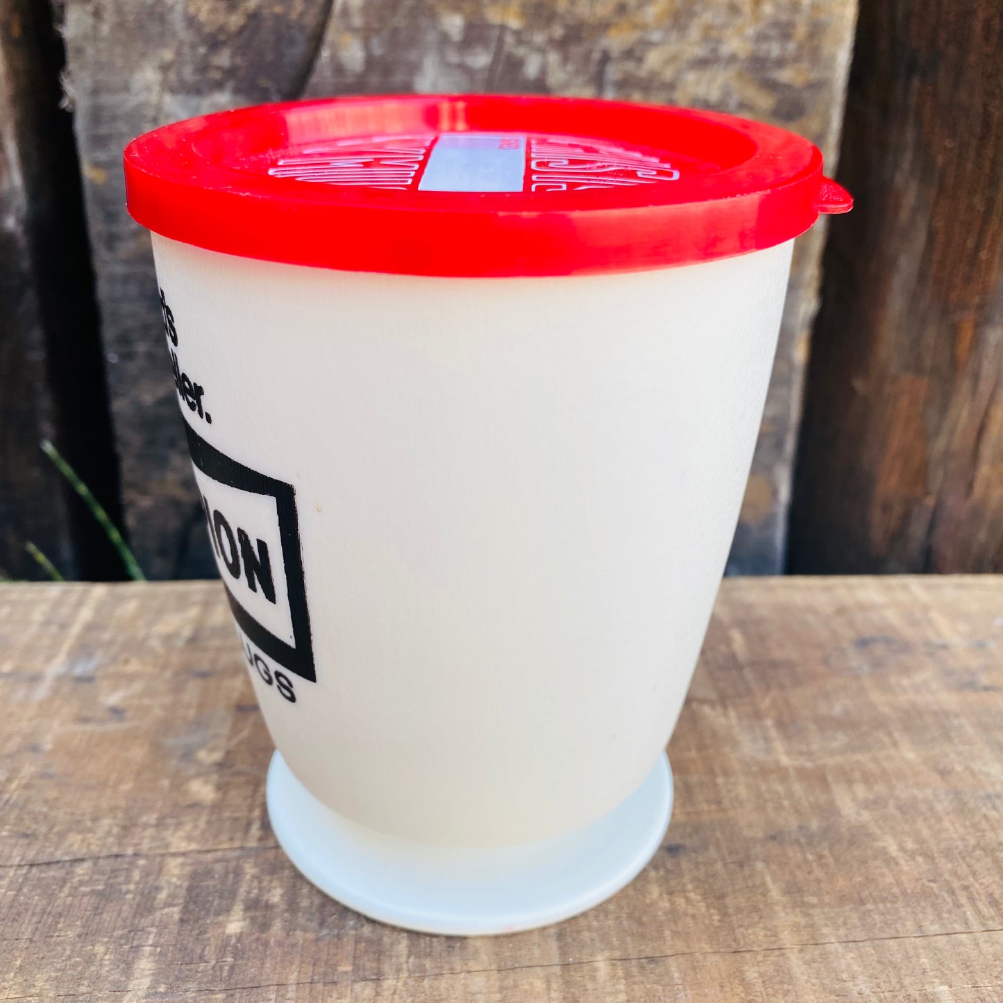 【70’s vintage 】CHAMPION ビンテージ チャンピオン スパークプラグ レーシング プラスチック マグカップ 蓋付き