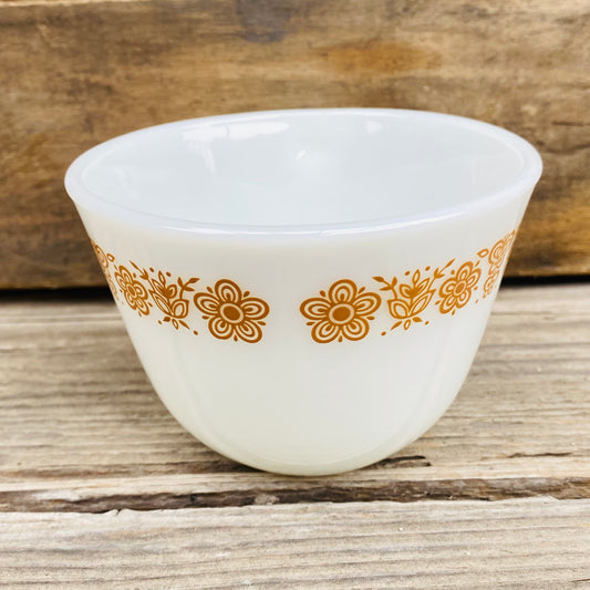 【1972-1981 USA vintage】OLD PYREX バタフライゴールド マグカップ