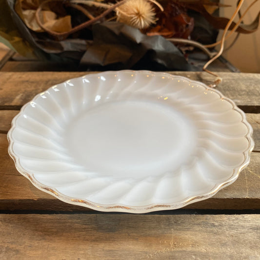 【1960s USA vintage】 FIRE KING ゴールドリム プレート ②