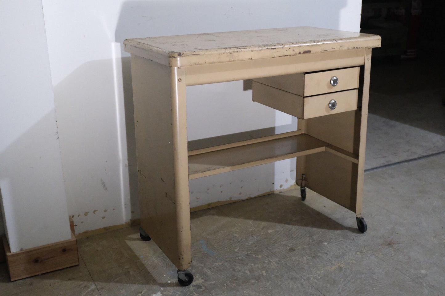 【USA vintage】ビンテージ ワークデスク ベージュ