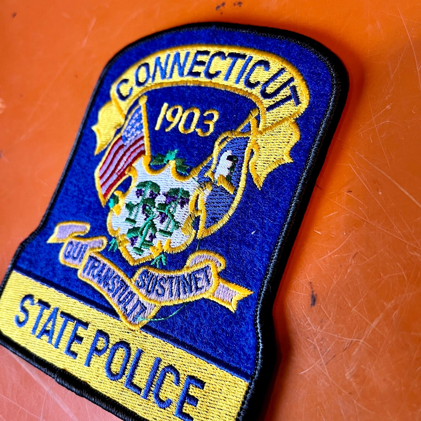 【USA vintage】Connecticut State Police ワッペン