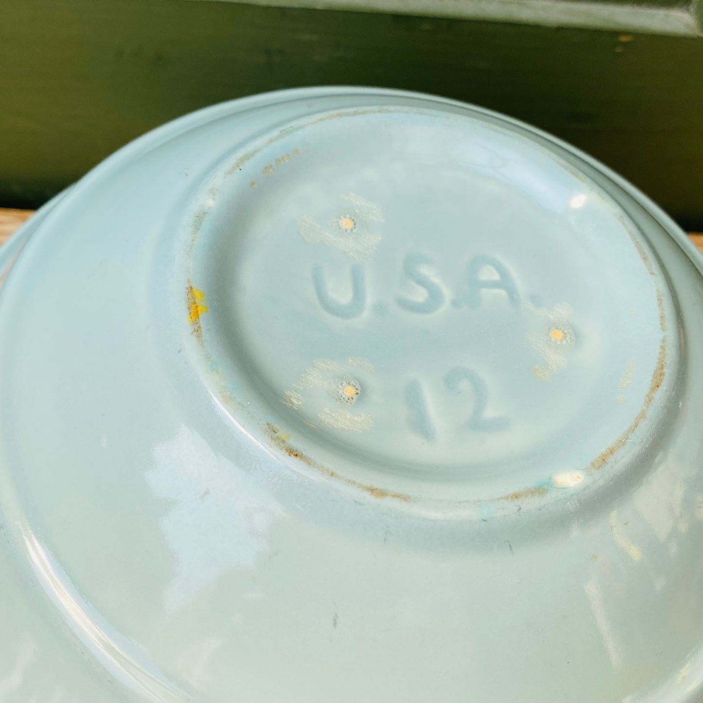 【USA vintage】カントリー ボウル ミントグリーン