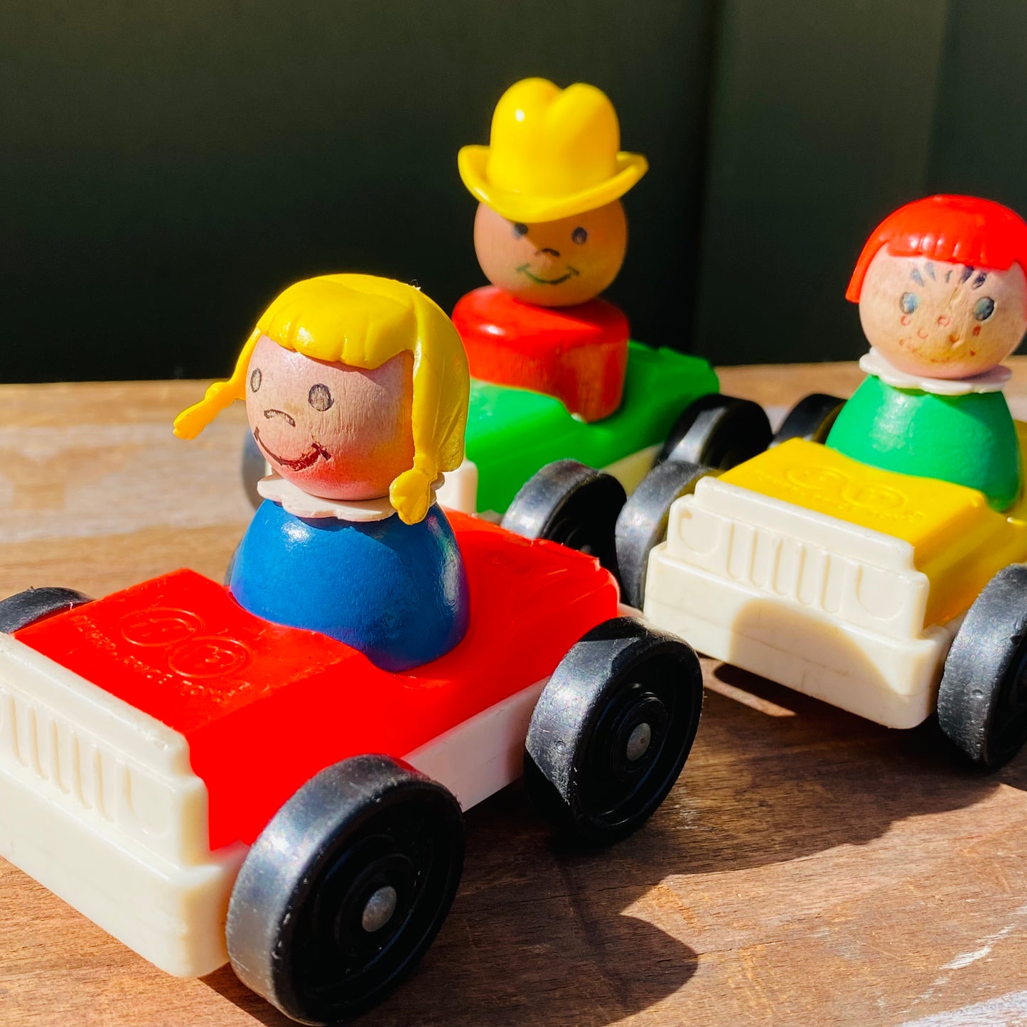 【USA vintage】Fisher-Price Toy 車 レッド