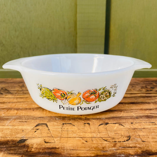 【USA vintage】FIRE KING オーバル キャセロール 小