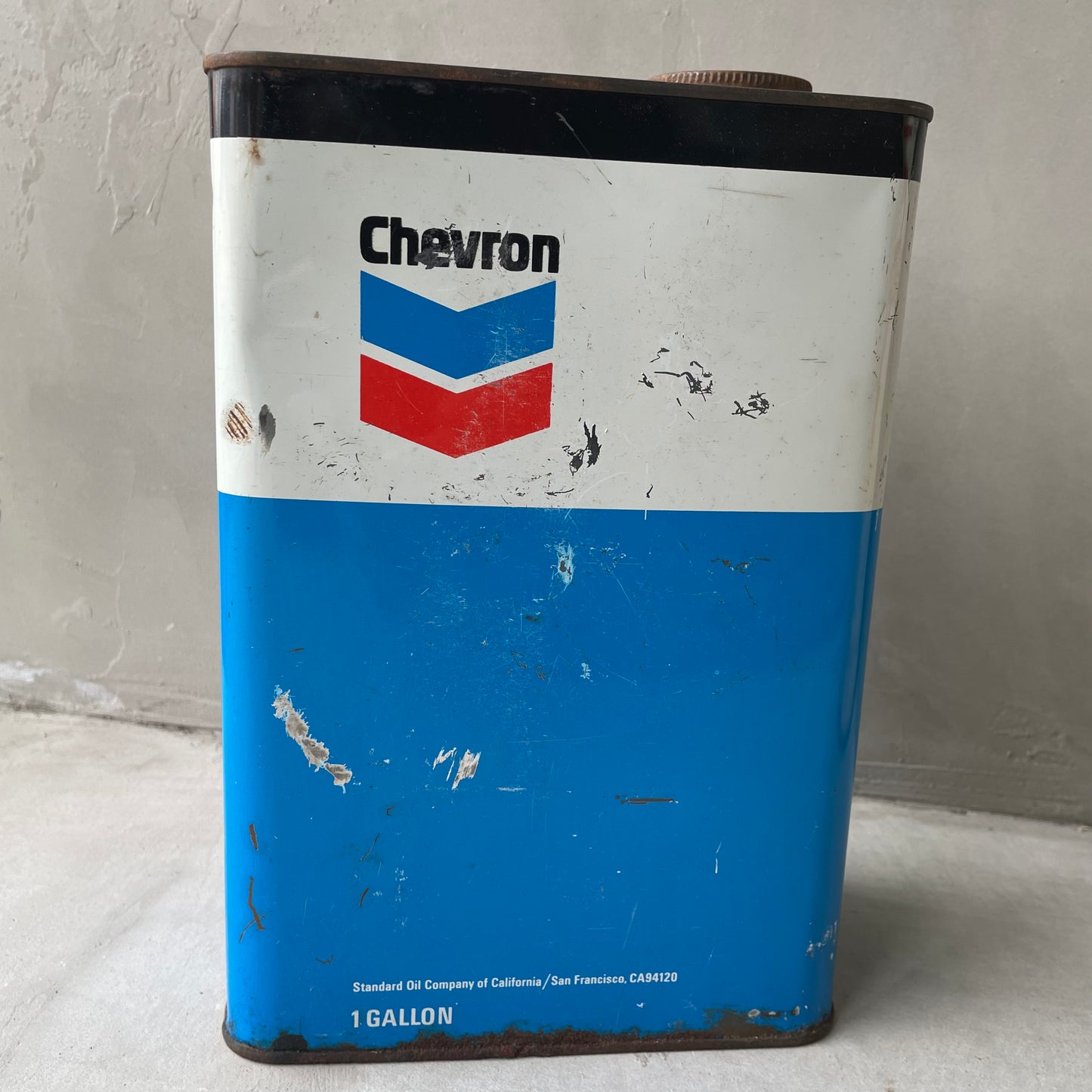 【USA vintage】Chevron 1 gallon can オイル缶