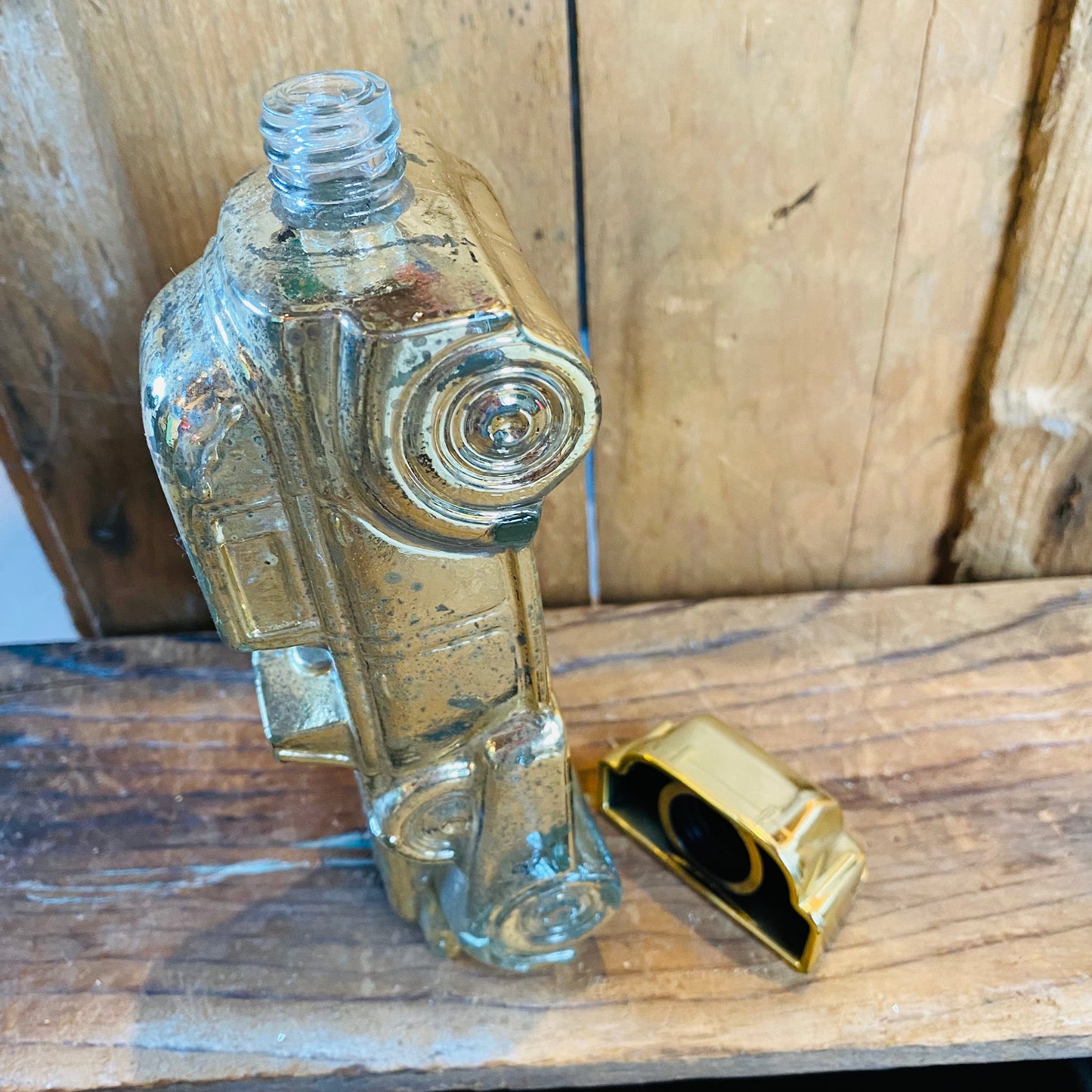 【1970s USA vintage】AVON gold cadillac 瓶