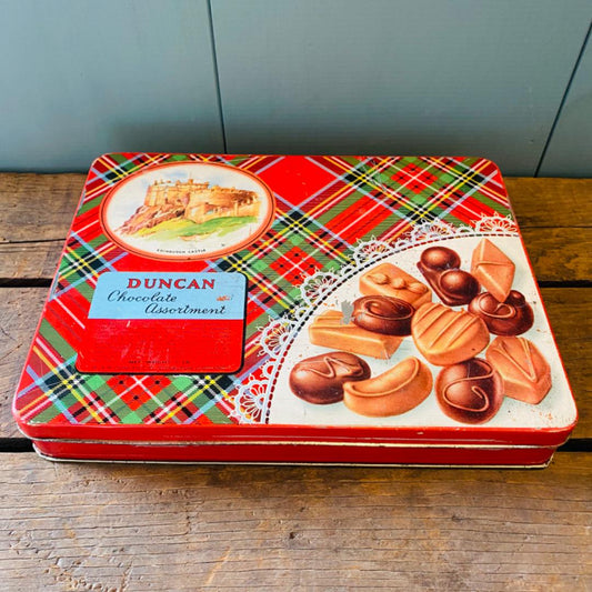 【1940s-1950s vintage】 ダンカンチョコレート TIN 缶