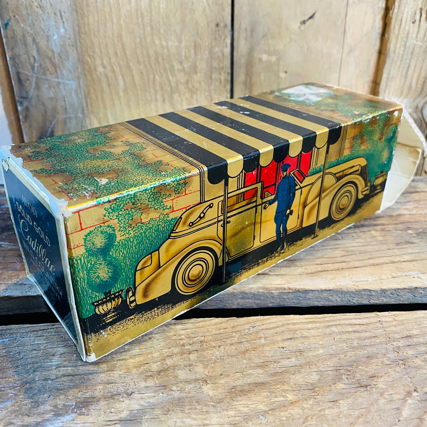 【1970s USA vintage】AVON gold cadillac 瓶