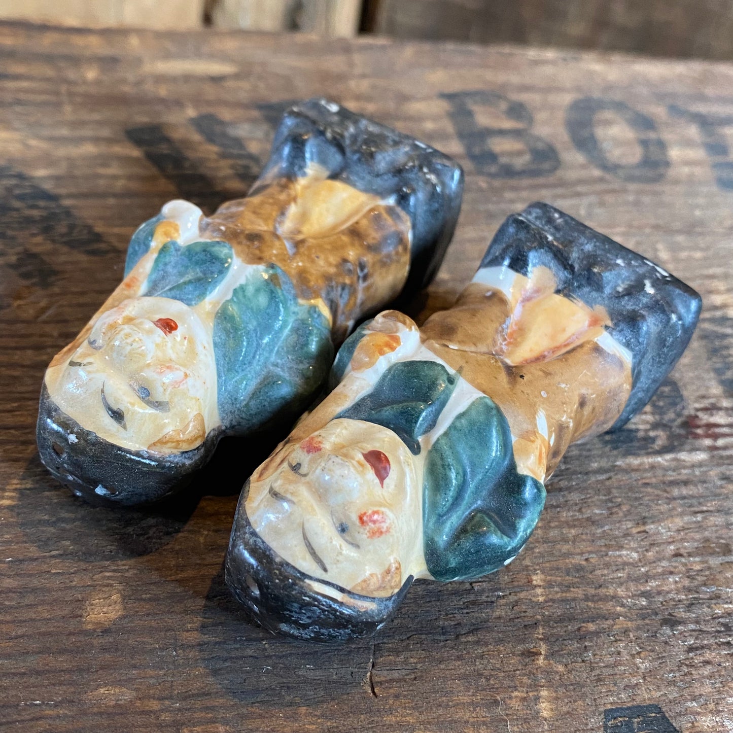 【JPN vintage】ソルト&ペッパー セット 帽子のおじさん