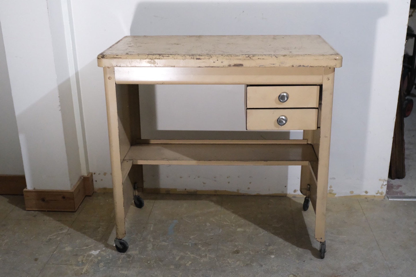 【USA vintage】ビンテージ ワークデスク ベージュ