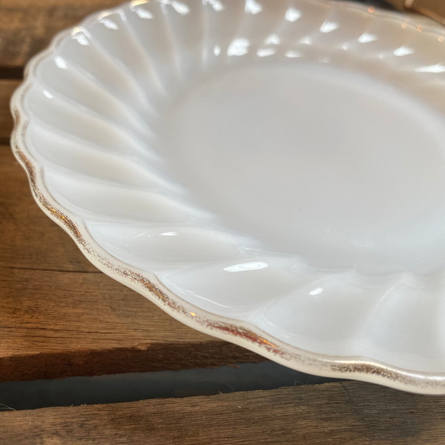 【1960s USA vintage】 FIRE KING ゴールドリム プレート ②