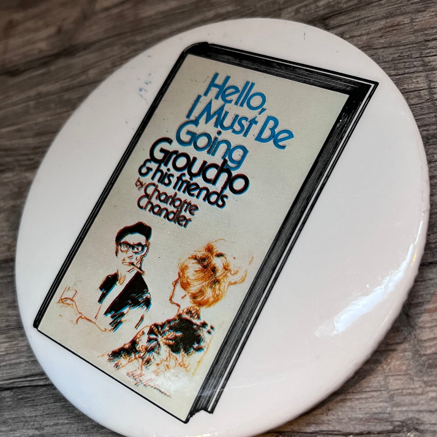 【USA vintage】缶バッジ シャーロット・チャンドラー