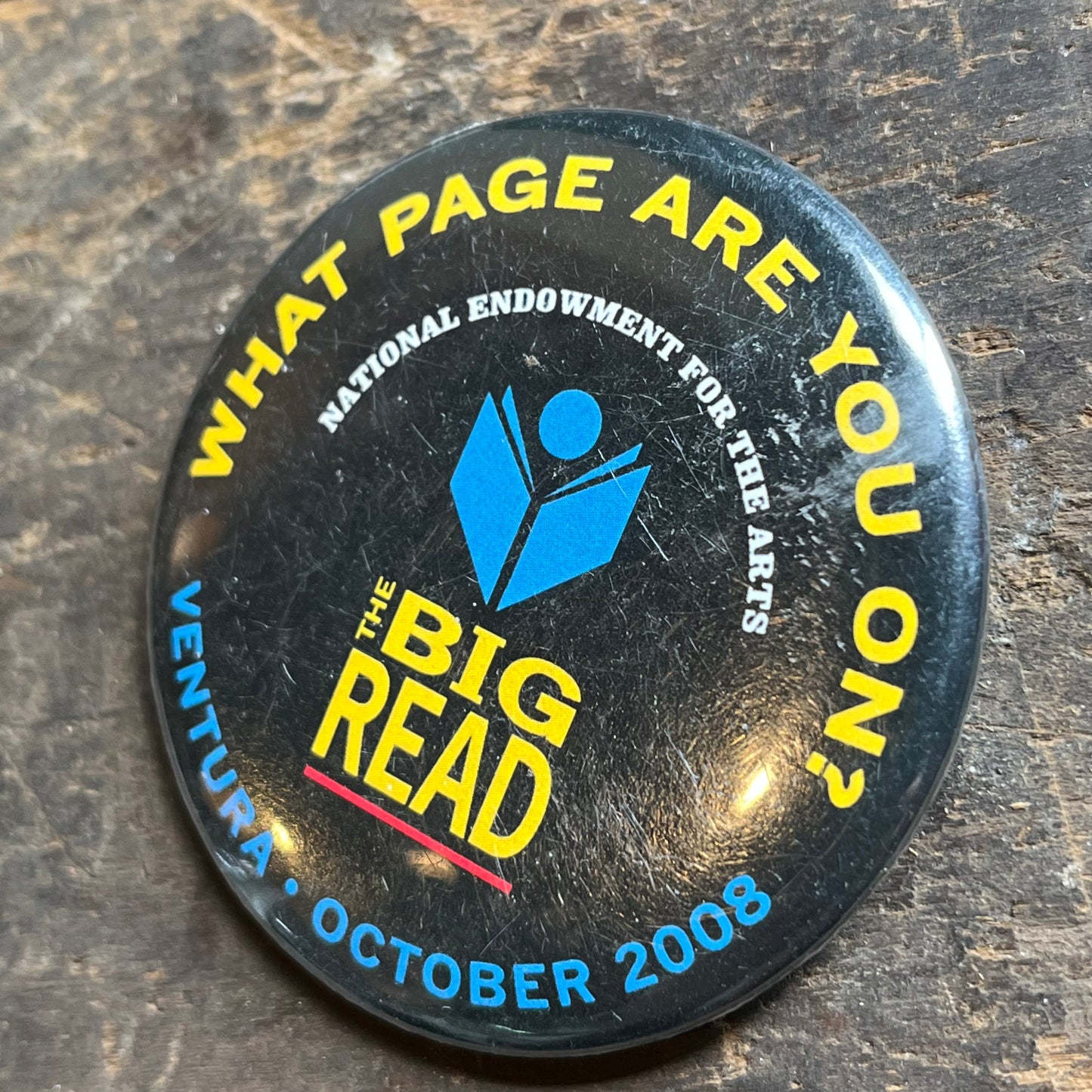 【USA vintage】缶バッジ THE BIG READ