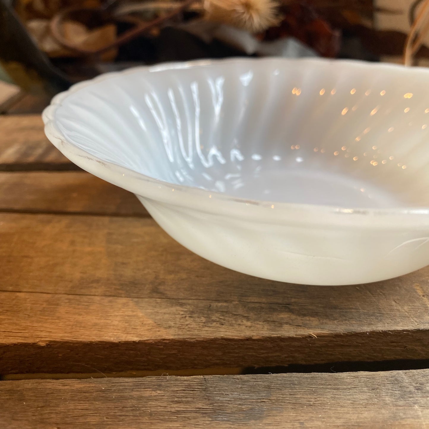 【1960s USA vintage】 FIRE KING ゴールドリム ボウル ③