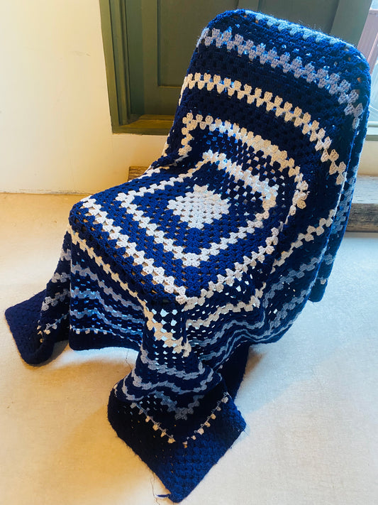 【1970s USA vintage】グラニーブランケット マルチカバー